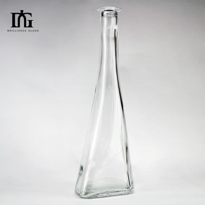 50cl OEM/ODM スーパーフリントジャージ クリアグラスアルコールボトル コルクとスクリューキャップ