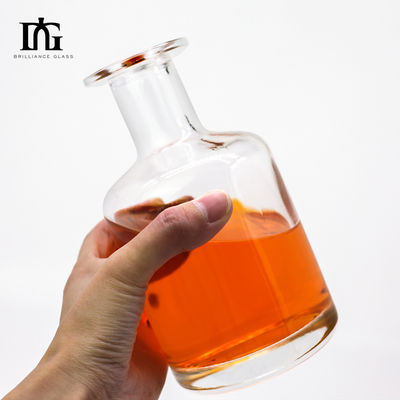 500ml グラス 丸い形 ウォッカ ラム 酒酒 蒸留所 蒸留酒用 ボトル