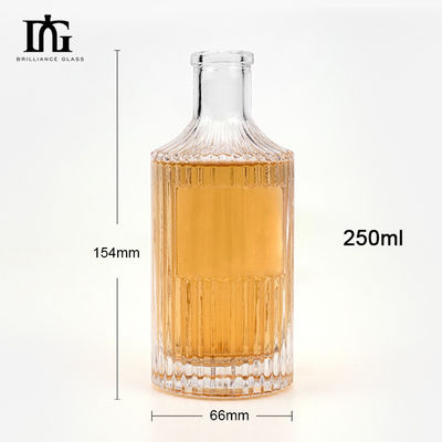 彫刻 透明 ストライプ ガラス ディフューザー ボトル 250ml 香水 と アロマテラピー