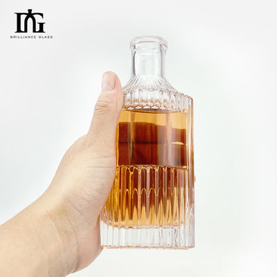 彫刻 透明 ストライプ ガラス ディフューザー ボトル 250ml 香水 と アロマテラピー