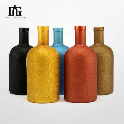 ガラスのカラー素材 500ml 700ml 750ml ボドカのボトル ホイスキー・ラム・テキラ