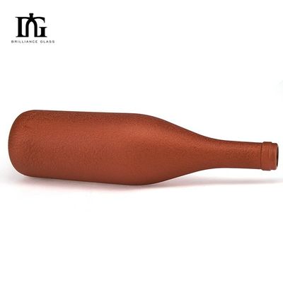 500ml 700ml 750ml 丸いガラスボトル 酒類用ワイン フリント材料のウイスキー