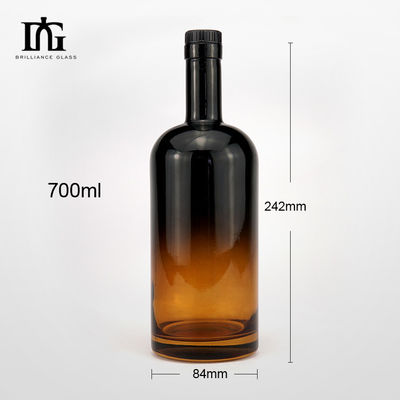 透明アンバー 黒ワイン ガラスボトル 375ml 500ml 750ml 700ml 密封タイプ CORK
