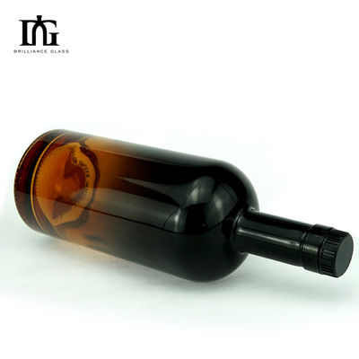 透明アンバー 黒ワイン ガラスボトル 375ml 500ml 750ml 700ml 密封タイプ CORK