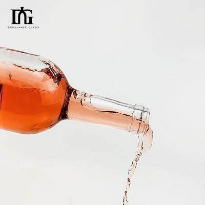 200ml 375ml 500ml 750ml 1000ml 丸い空の石灰岩のガラス 酒 ジン ウィスキー ウォッカ テキラのガラスボトル