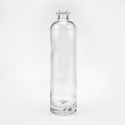 750ml クリア 丸い ガラス ボトル ブランデー ジン ラム ウォッカ テキラ 酒