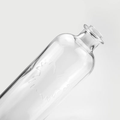 750ml クリア 丸い ガラス ボトル ブランデー ジン ラム ウォッカ テキラ 酒