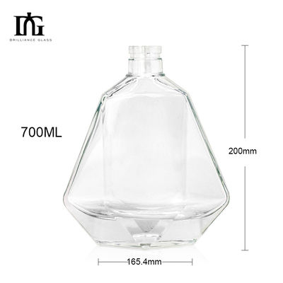 375ml 500ml 700ml 750ml ウォッカのガラスボトル ウイスキー ラム ジン ブランデー 炭酸飲料