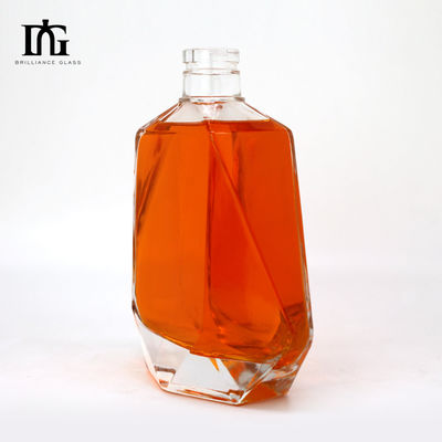 375ml 500ml 700ml 750ml ウォッカのガラスボトル ウイスキー ラム ジン ブランデー 炭酸飲料