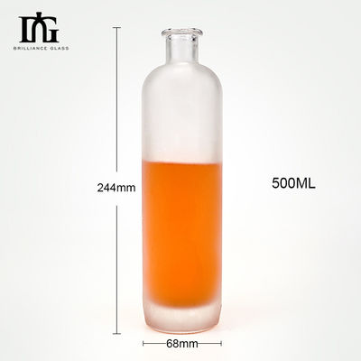酒と飲料のための重ベースボトル 500ml エクストラ・フリントガラスアイスワインボトル