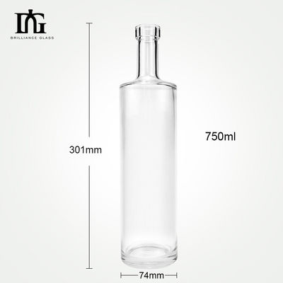 産業用飲料 750ml クリア ジン ウォッカ アイス ワイン ガラス ボトル