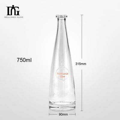 カスタムデザインスクリーン印刷 ウォッカとウイスキーのためのガラスボトル 500ml 700ml 750ml容量