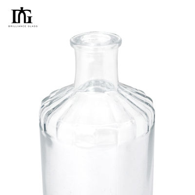 許容される顧客のロゴ 500ml 丸いガラスワインボトル