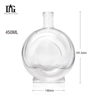 アシドエッチクリア 450ml 700ml 750ml ラム ウォッカ ウィスキー ジン ガラスボトル ガラスコルク