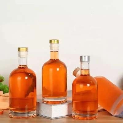 ガラスカラー マットブラック 空白塗装 ウォッカ用酒瓶 500ml 700ml 750ml