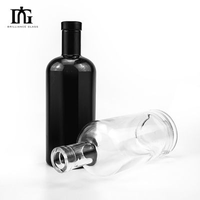 ガラスカラー マットブラック 空白塗装 ウォッカ用酒瓶 500ml 700ml 750ml