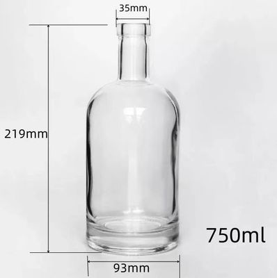 グラスカラー 500ml 700ml 750ml ノルディック 空き透明の酒瓶 ウォッカ オスロ