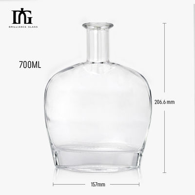 オーダーメイドデザイン 700ml ロム ガラスボトル コルク容量 700ml サンプル 無料提供