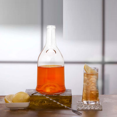 ガラスカラー素材 700ml ダークグリーン 空のワインガラスボトル