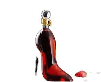 独特の形 500ml 750ml ハイヒールシュース 酒 ウイスキー レッドワイン ウォッカ ガラスボトル