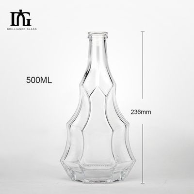 酒や飲料のためのカスタマイズされたガラスボトル 500ml 700ml 750ml製造