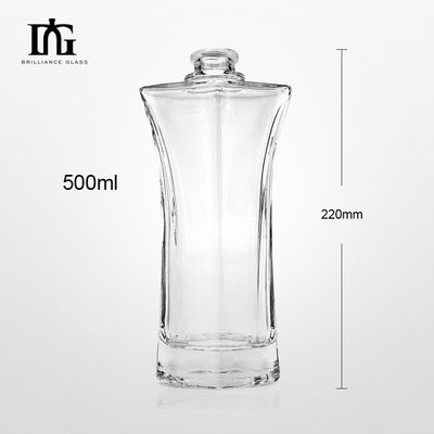 ウィスキー ウォッカ ガラスボトル 500ml 750ml 独自の形状とコルクキャップタイプ