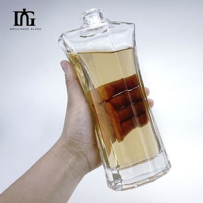 ウィスキー ウォッカ ガラスボトル 500ml 750ml 独自の形状とコルクキャップタイプ