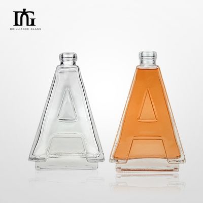 透明なA型ガラスボトル カークスクリューキャップ