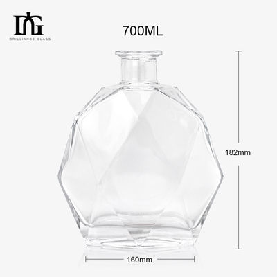 グラス素材 特殊形 500ml ブリアンスボトル ウォッカ ラム ジン アルコール