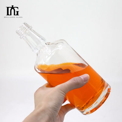 グラスベース素材 750ml アルコール飲料ボトルのための空気スピリットウイスキーワインボトル
