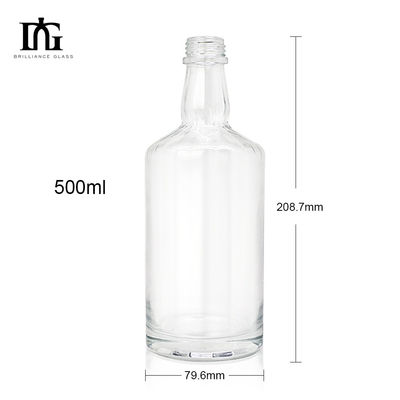グラスベース素材 750ml アルコール飲料ボトルのための空気スピリットウイスキーワインボトル