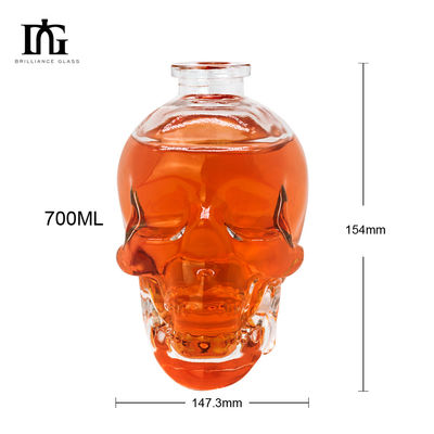 ブランデー ラム ウィスキー ジン ウォッカ ジュース 700ml 750ml 透明ガラスボトル 受け入れられる OEM/ODM