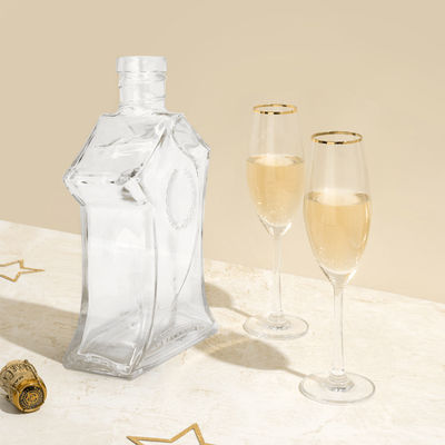 カップタイプコルクスクリュー 両方 700ml 70cl 750ml 75cl ブランデーのためのガラスボトル ウィスキー ジン ウォッカ