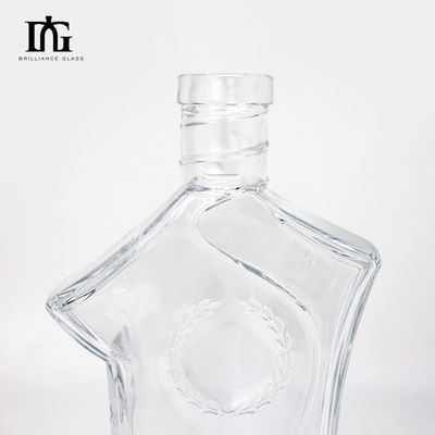 カップタイプコルクスクリュー 両方 700ml 70cl 750ml 75cl ブランデーのためのガラスボトル ウィスキー ジン ウォッカ
