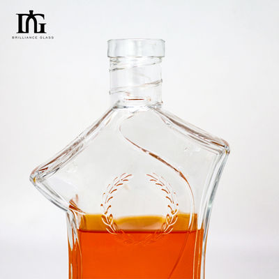 カップタイプコルクスクリュー 両方 700ml 70cl 750ml 75cl ブランデーのためのガラスボトル ウィスキー ジン ウォッカ