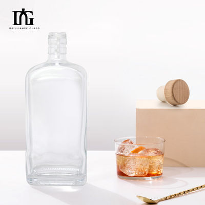 500ml 700ml カスタムジュース飲料 リクオールスピリッツ カークとスクリューキャップのガラスボトル