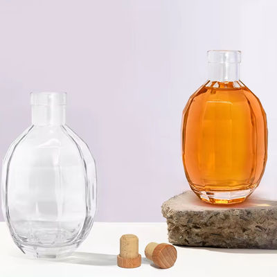 グラスボディ 250ml 375ml 500ml ウォッカ 酒 ワイン スピリット ボトル ブランデー ウイスキーの蓋付き