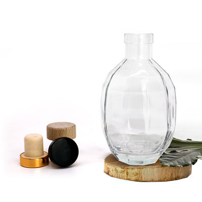 グラスボディ 250ml 375ml 500ml ウォッカ 酒 ワイン スピリット ボトル ブランデー ウイスキーの蓋付き