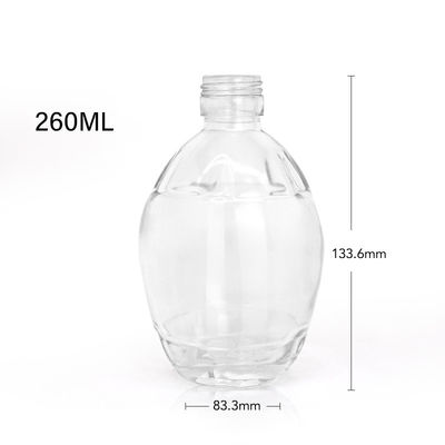 250ml 375ml 700ml ガラスカラー メイプルシロップボトル ハンドル付きフラットシロップディスペンサー