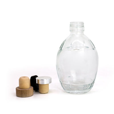 250ml 375ml 700ml ガラスカラー メイプルシロップボトル ハンドル付きフラットシロップディスペンサー