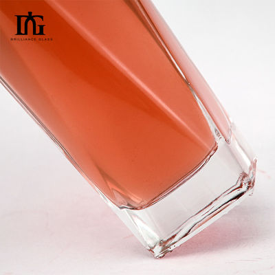 オーダーメイド 刻印された 熱印鑑 ラベル 透明 ガラス ボトル 500ml 700ml 750ml 1000ml