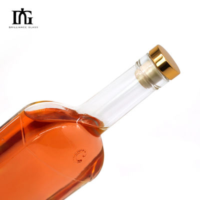 750ml 700ml 500ml 独特の形 ウォッカ スピリット ジン ラム 透明ガラス 酒瓶 コルク付き