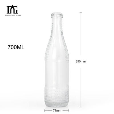 無料で提供 ワイン用 500ml ウォッカ ブランデー 透明 空