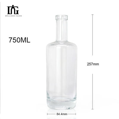 500ml/750ml 酒やウイスキーのためのガラスボトル あなたのカスタマイズ