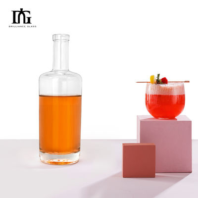 500ml/750ml 酒やウイスキーのためのガラスボトル あなたのカスタマイズ
