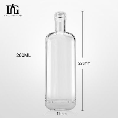 直接透明ガラスボトル ウォッカ ウィスキー ジン 420ml/500ml/700ml/750ml インダストリアル