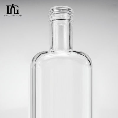 直接透明ガラスボトル ウォッカ ウィスキー ジン 420ml/500ml/700ml/750ml インダストリアル