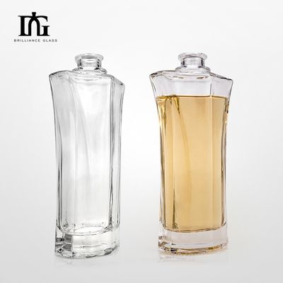 500ml/700ml/750ml容量 グラスワインボトル ウィスキー用 フラット形