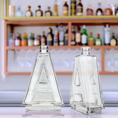 塗装 表面 処理 50cl クリア 空き ウイスキー ウォッカ コーク付き ガラスボトル