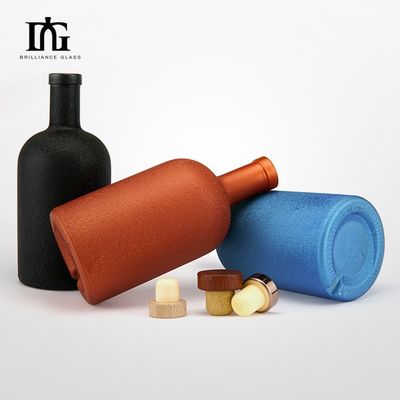 オリーブオイル リキュア ジン ウォッカ 液体 販売のためのコルクとスクリューキャップの500mlガラスボトル